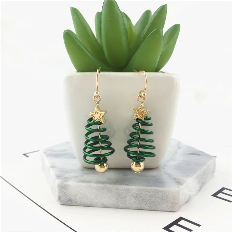 Christmas Earrings Tree Star DIY Earrings - Alvenah - Alvenah