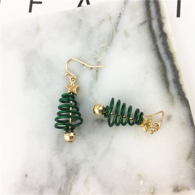 Christmas Earrings Tree Star DIY Earrings - Alvenah - Alvenah