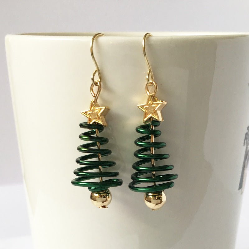 Christmas Earrings Tree Star DIY Earrings - Alvenah - Alvenah