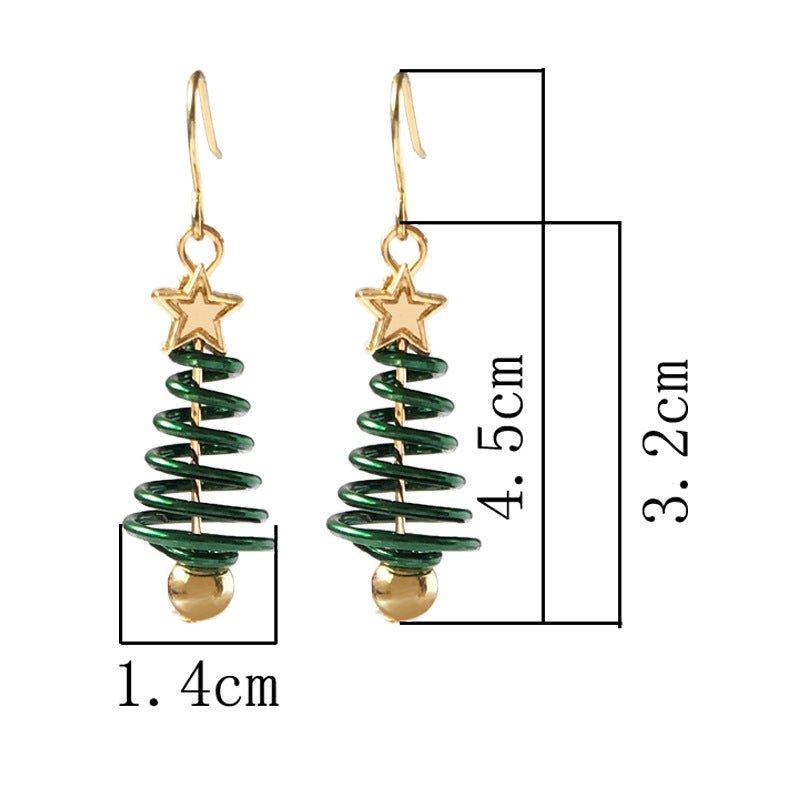 Christmas Earrings Tree Star DIY Earrings - Alvenah - Alvenah