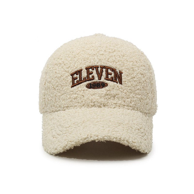 Warm Baseball Cap Winter Lambskin Thickened Hat for Men & Women.