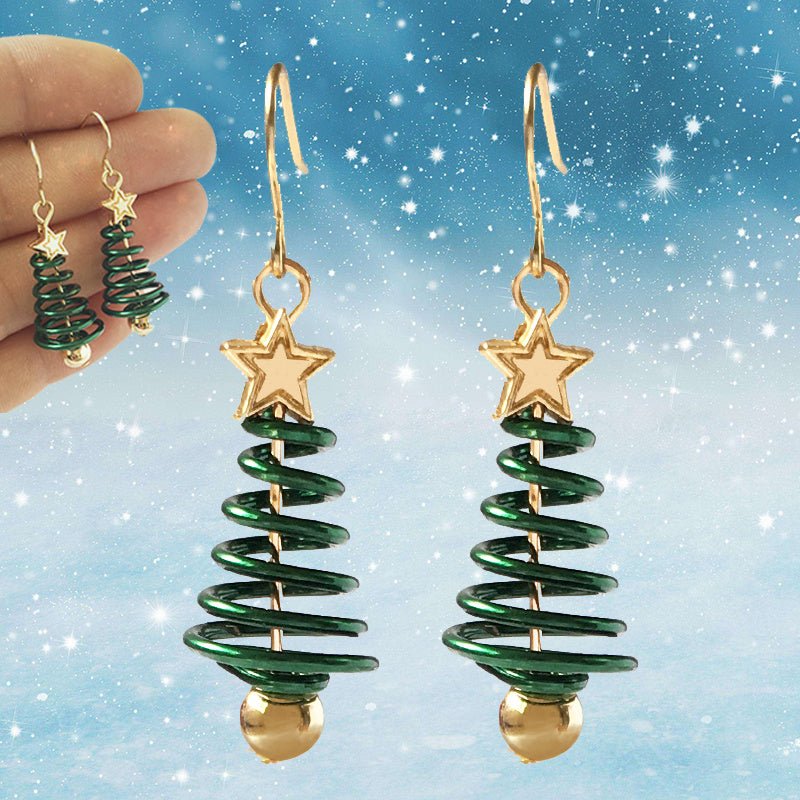 Christmas Earrings Tree Star DIY Earrings - Alvenah - Alvenah