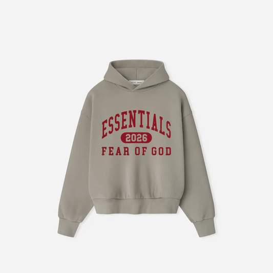Fear Of God Essentials Classic Hoodie Smoke Grey - Alvenah - Essentials